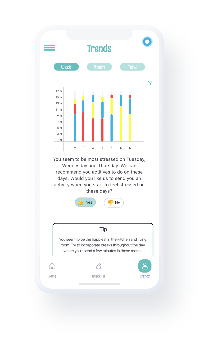 isometric image of smartphone displaying an app design